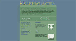 Desktop Screenshot of ideasthatmatter.com